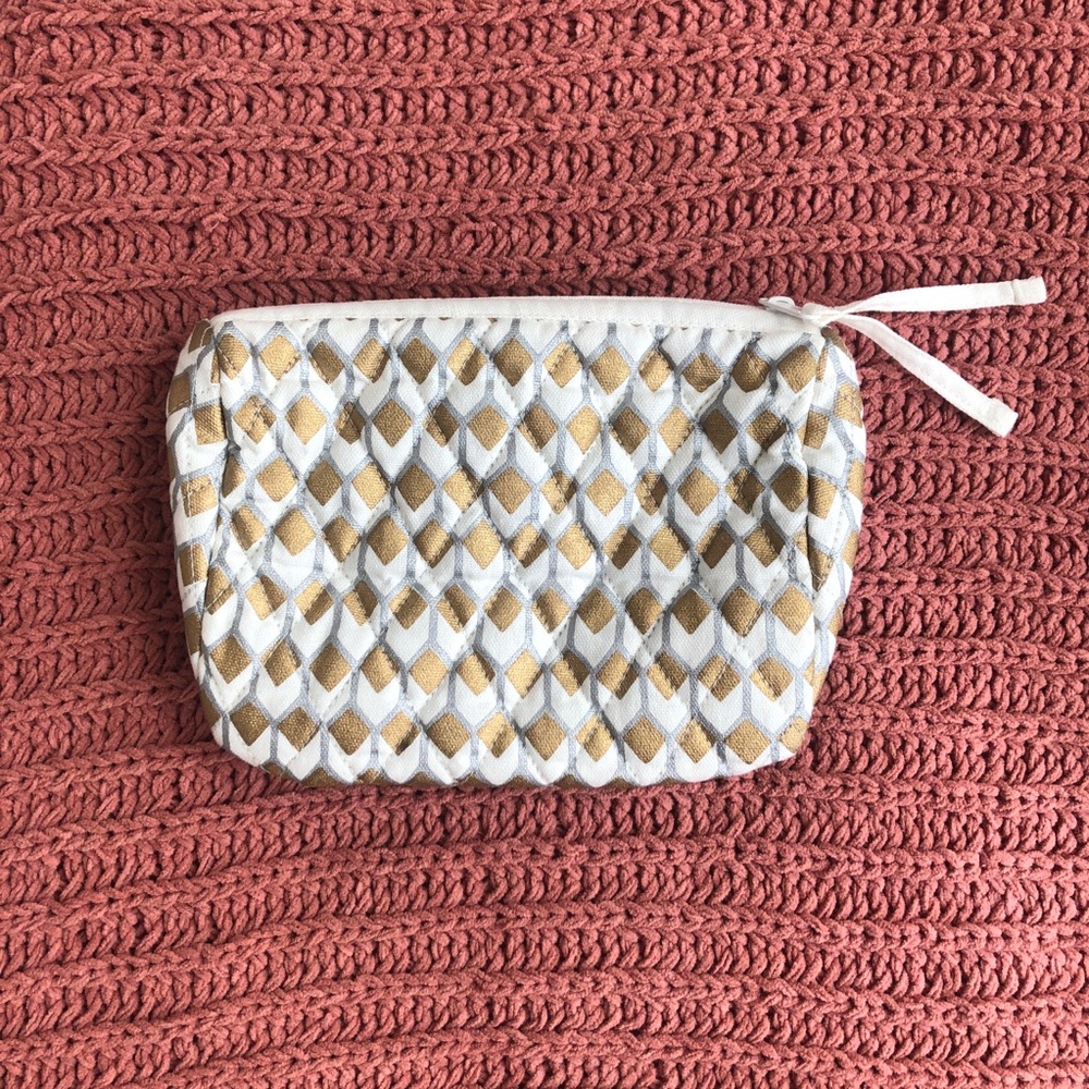 NWOT | west elm | metallic ikat cosmetic bag - Picture 3 of 8